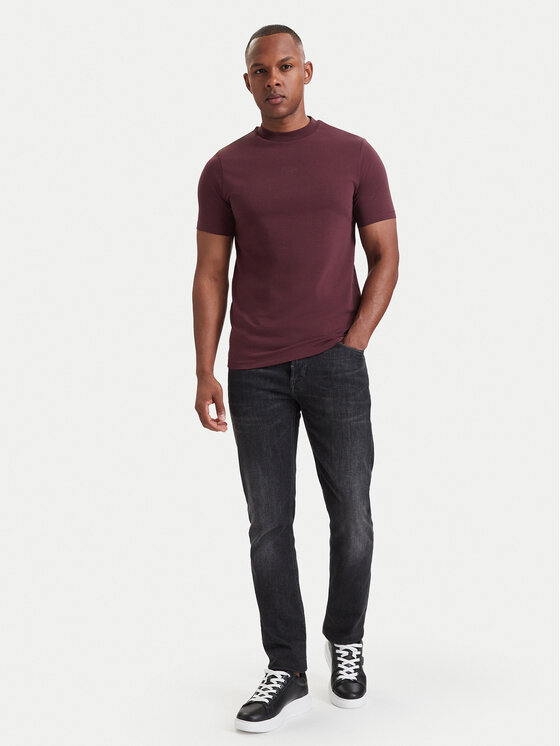KARL LAGERFELD KARL LAGERFELD Majica 755040 564235 Bordo rdeča Regular Fit