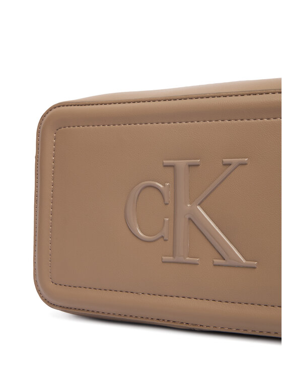 Calvin Klein Ročna torba Calvin Klein Bold Ck Camera Bag LV04F3220G Bež