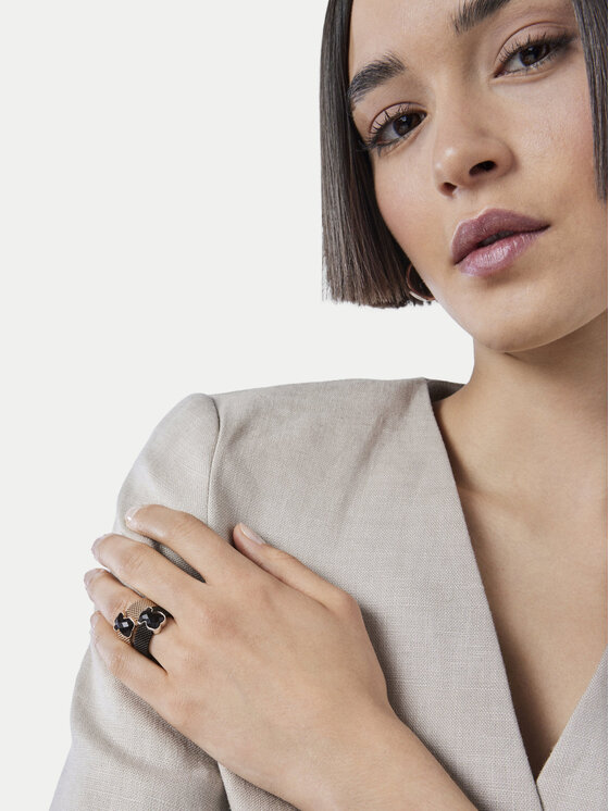 TOUS Prsteň TOUS Icon Mesh 1002790512 Čierna