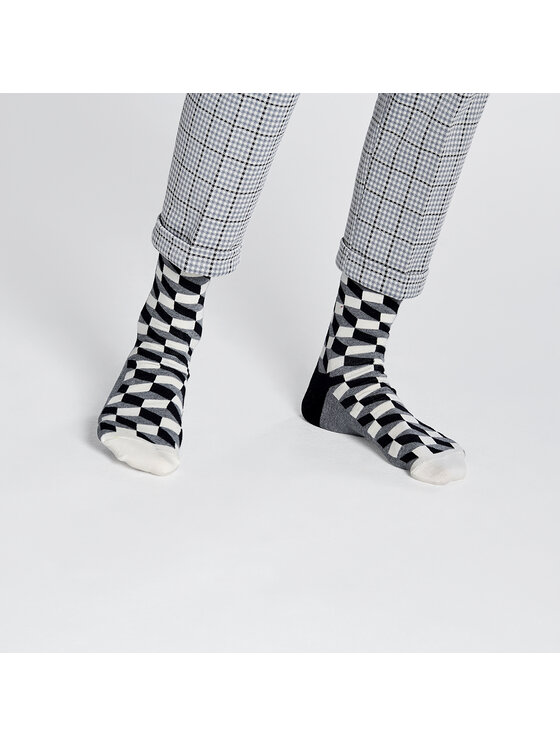 Happy Socks Happy Socks Високі шкарпетки unisex FO01-901 Сірий