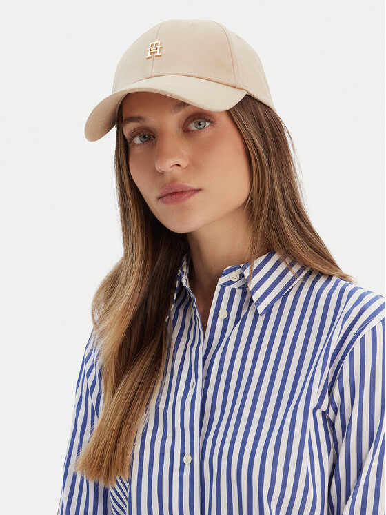 Tommy Hilfiger Czapka z daszkiem Tommy Hilfiger Elevated Chic AW0AW17631 Beżowy