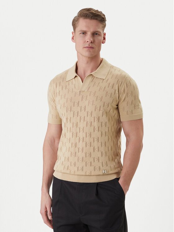 KARL LAGERFELD KARL LAGERFELD Polo 655005 562301 Beis Slim Fit