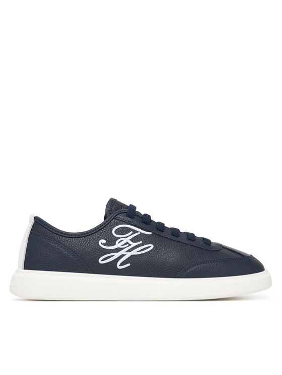 Tommy Hilfiger Superge Tommy Hilfiger Th Icon Court Script Premium FW0FW09604 Mornarsko modra