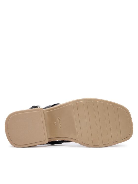 Calvin Klein Sandali Calvin Klein Block Heel Espa 50 Slingb Lth HW0HW02903 Črna