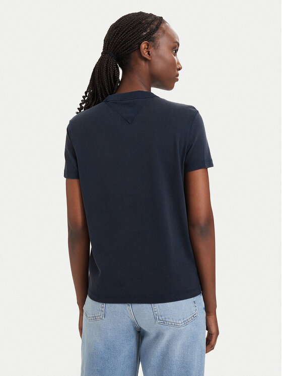 Tommy Jeans Tommy Jeans Camiseta Heritage Logo DW0DW22816 Azul marino Regular Fit