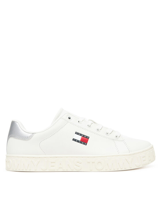 Tommy Jeans Sneakersy Tommy Jeans Tjw Logo Outsole Sneaker Ess EN0EN02703 Écru