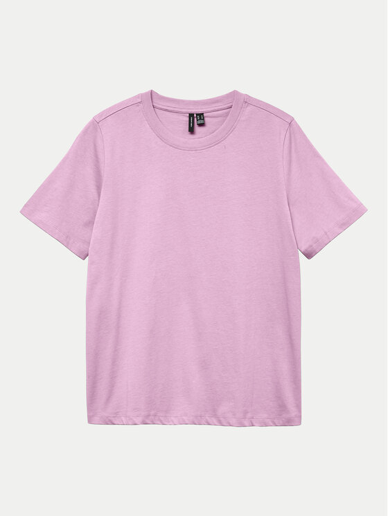 Vero Moda Vero Moda Marškinėliai Paulina 10316991 Rožinė Regular Fit