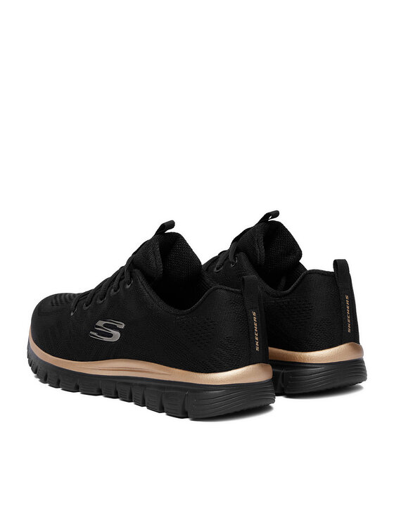 Skechers Снікерcи Skechers CEO-GRACEFUL 12615 BKRG Чорний