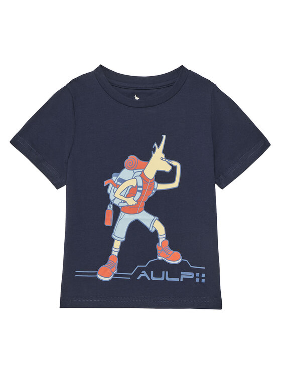 Aulp Aulp Majica Timon Mornarsko modra Regular Fit