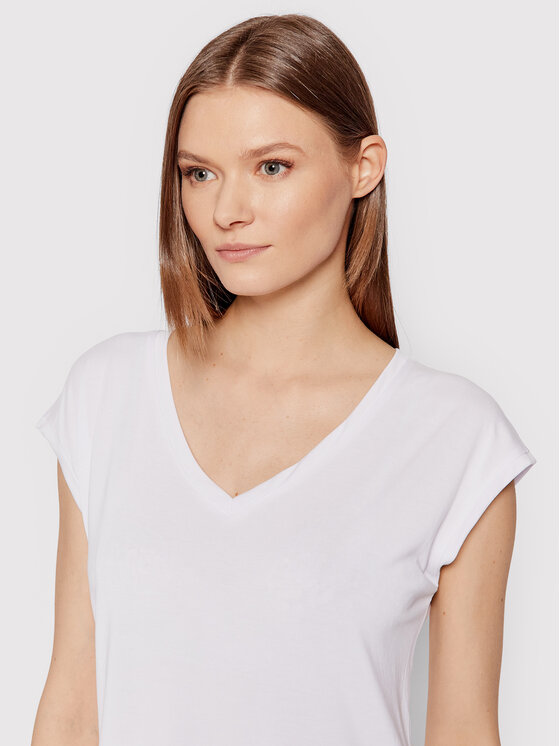 Vero Moda Vero Moda Marškinėliai Filli 10247666 Balta Regular Fit