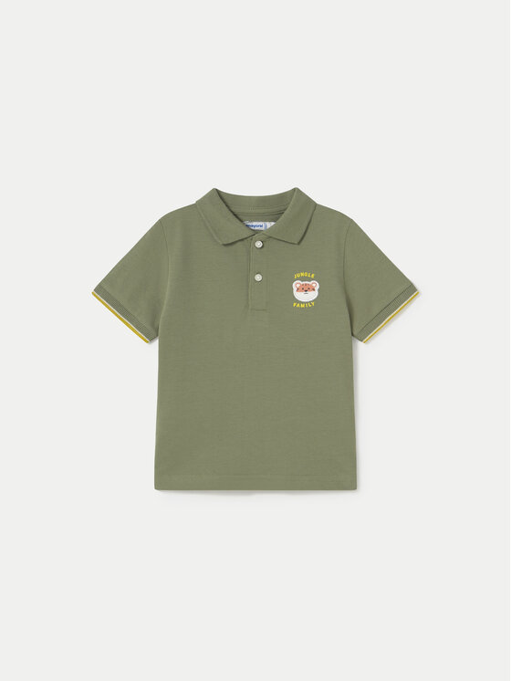 Mayoral Mayoral Polo majica 1108 Zelena Regular Fit