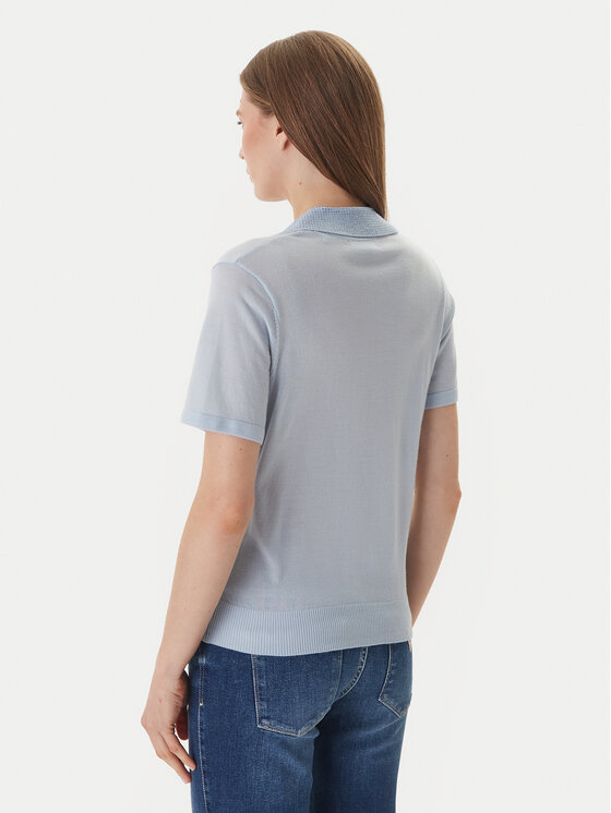 Guess Guess Поло W6GR03 Z0583 Світло-синій Regular Fit