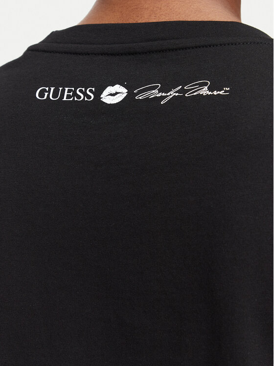 Guess Guess Футболка W6YI66 K6715 Чорний Regular Fit