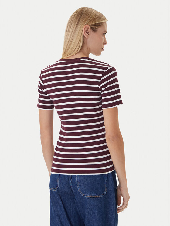 Tommy Hilfiger Tommy Hilfiger Camiseta New Cody WW0WW40587 Guinda/burdeos Slim Fit