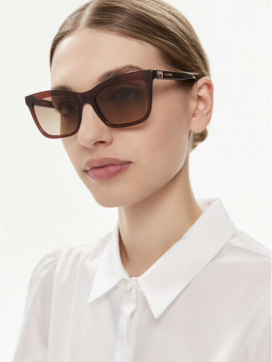 LOVE MOSCHINO Slnečné okuliare LOVE MOSCHINO MOL057/S Hnedá