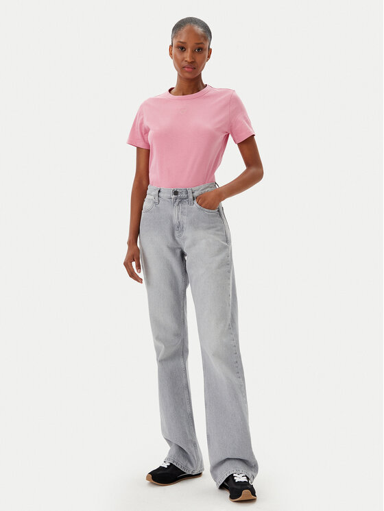 BOSS BOSS Футболка C_Elogo_21 50540260 Рожевий Slim Fit