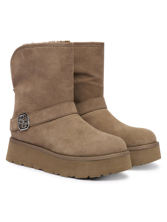 Guess Sněhule Guess FLFDOL ESU10 Hnědá