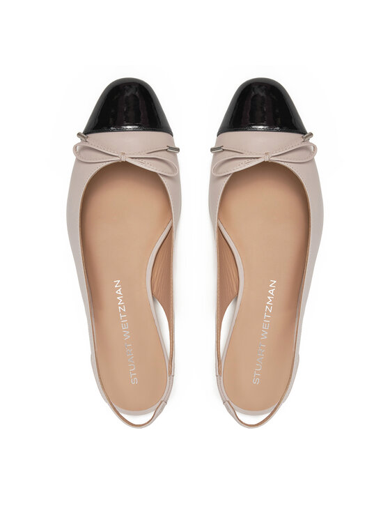 Stuart Weitzman Туфлі Stuart Weitzman Sleek Bow SJ075 Бежевий