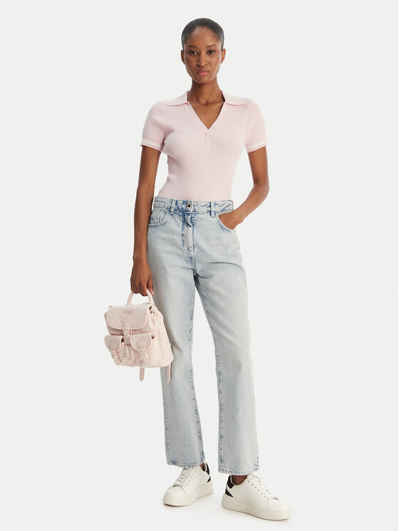 Guess Jeans Guess Jeans Поло W6GRZ1 Z3P32 Рожевий
