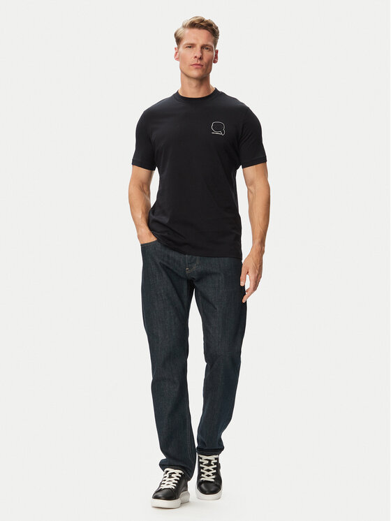 KARL LAGERFELD KARL LAGERFELD Camiseta 755026 563224 Azul marino Regular Fit