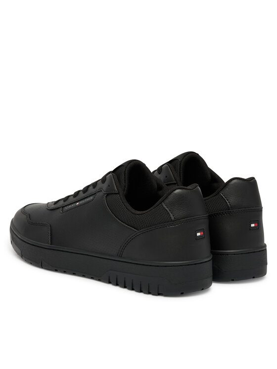 Tommy Hilfiger Tenisice Tommy Hilfiger Th Basket Core Lite Lth FM0FM05713 Crna