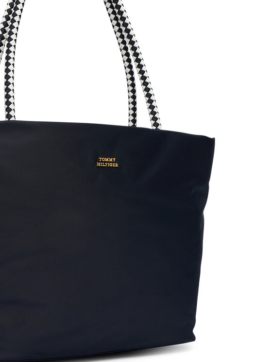 Tommy Hilfiger Дамска чанта Tommy Hilfiger Th Marina Hobo/Tote Nylon AW0AW18862 Тъмносин