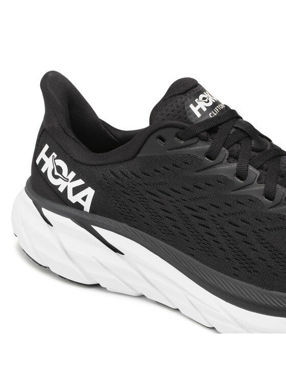 Hoka Маратонки за бягане Hoka W Clifton 8 Wide 1121374 Черен