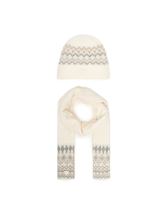 Guess Комплект шал и шапка Guess M4PZ60 Z3LQ0 Екрю