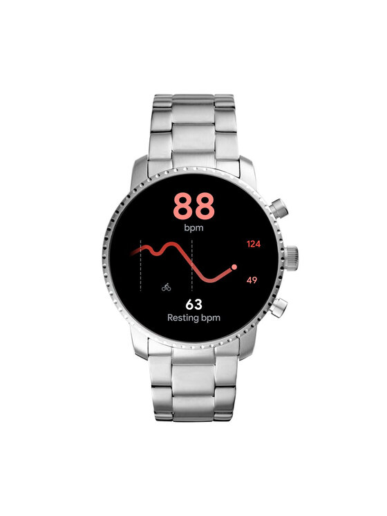 Fossil Viedpulkstenis Fossil Explorist Hr FTW4011 Sudraba