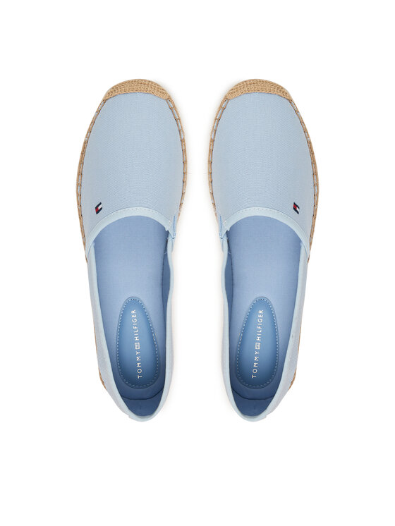 Tommy Hilfiger Espadryle Tommy Hilfiger Flag Canvas Espadrille FW0FW08541 Błękitny