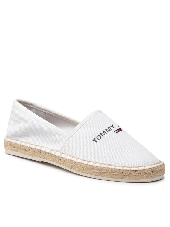 Tommy Jeans Espadryle Tommy Jeans Espadrille EN0EN01815 Biały