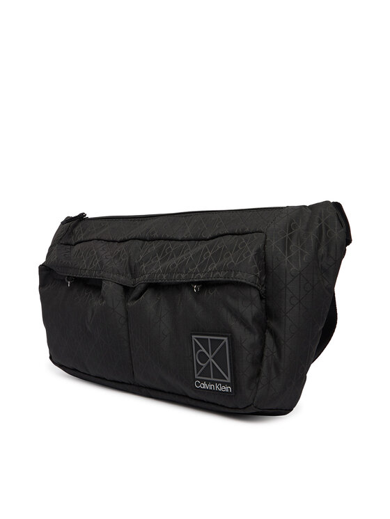 Calvin Klein Nerka Calvin Klein Utility Emblem Sling Waistbag LV04D3341G Czarny