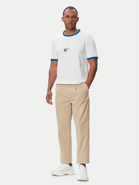 HUGO HUGO Camiseta Nurangler 50566025 Blanco Sharp Fit