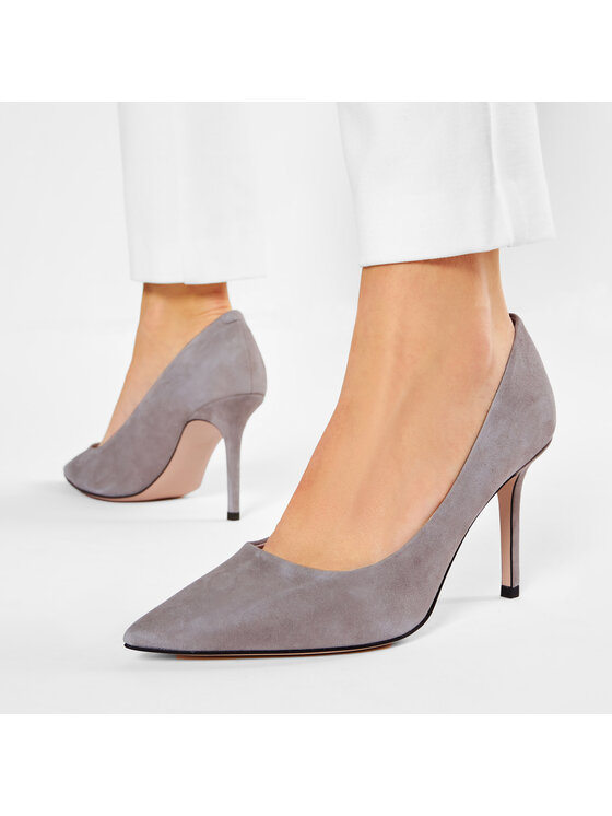 HUGO Туфлі на шпильці HUGO Ines Pump 85-S 50435215 10199283 01 Сірий
