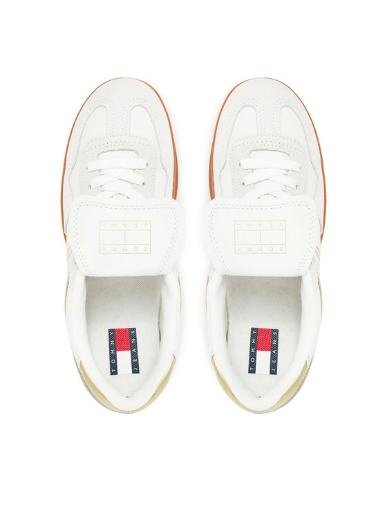 Tommy Jeans Sneakersy Tommy Jeans The Greenwich Flap EN0EN02715 Biela