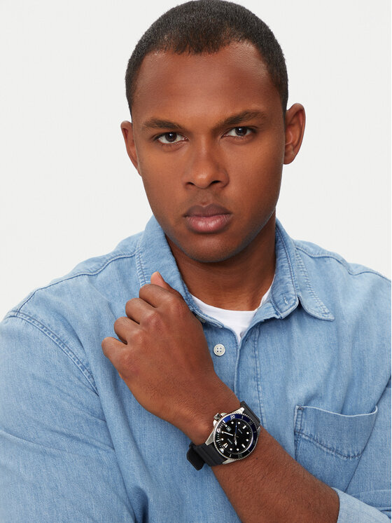 Casio Pulkstenis Casio Duro Diver MDV-107-1A2VEF Melns