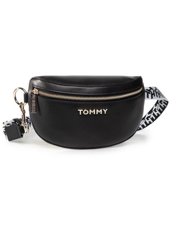 Tommy Hilfiger Ledvinka Tommy Hilfiger Iconic Tommy Bumbag AW0AW08302 Černá