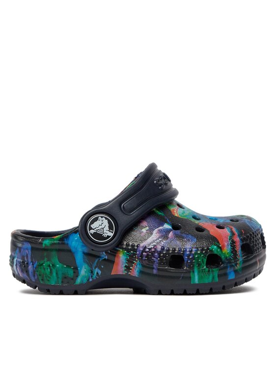 Klapki Crocs Classic Dino Clog T 208303 Granatowy | Eobuwie.com.pl