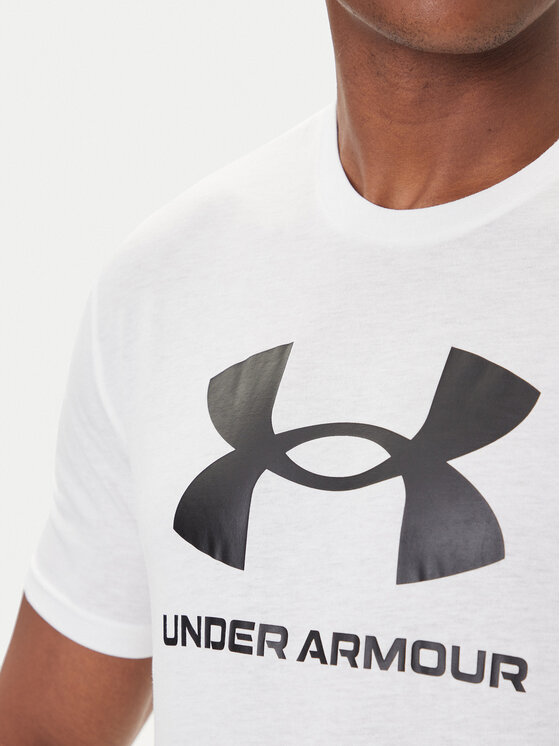 Under Armour Under Armour Póló Ua Sportstyle Logo Update Ss 1382911 Fehér Loose Fit