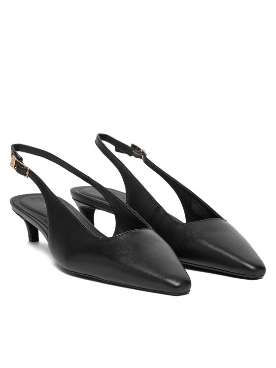 Tommy Hilfiger Tacones Tommy Hilfiger Th Buckle Slingback Low Pump FW0FW09009 Negro