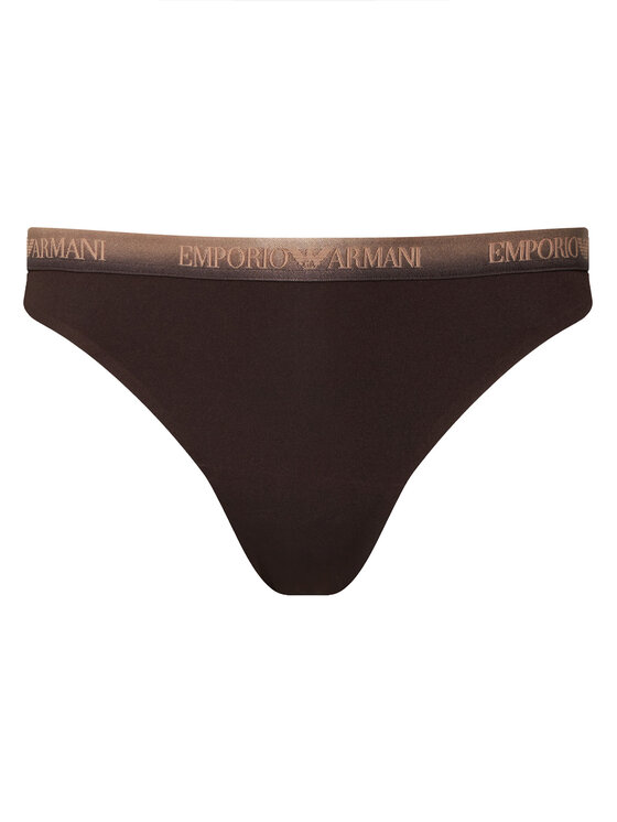Emporio Armani Underwear Emporio Armani Underwear Conjunto de tangas EW000402 AF25572 U6279 Marrón oscuro