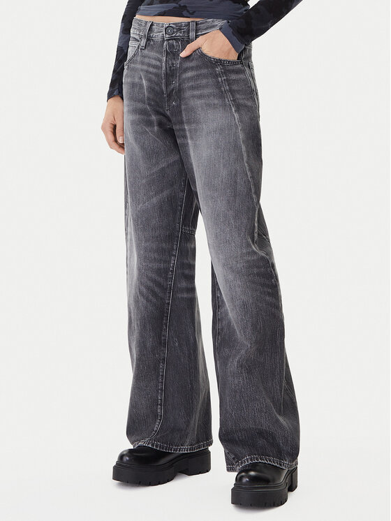 G-STAR G-Star Raw Τζιν Contor 3D D27690-D537 Γκρι Wide Leg
