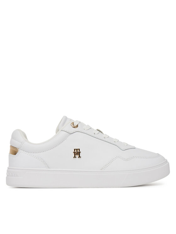Tommy Hilfiger Sneakersy Tommy Hilfiger Essential Elevated Court Sneaker FW0FW08758 Biela