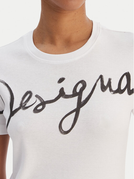 Desigual Desigual Camiseta 26SWTK07 Blanco Regular Fit