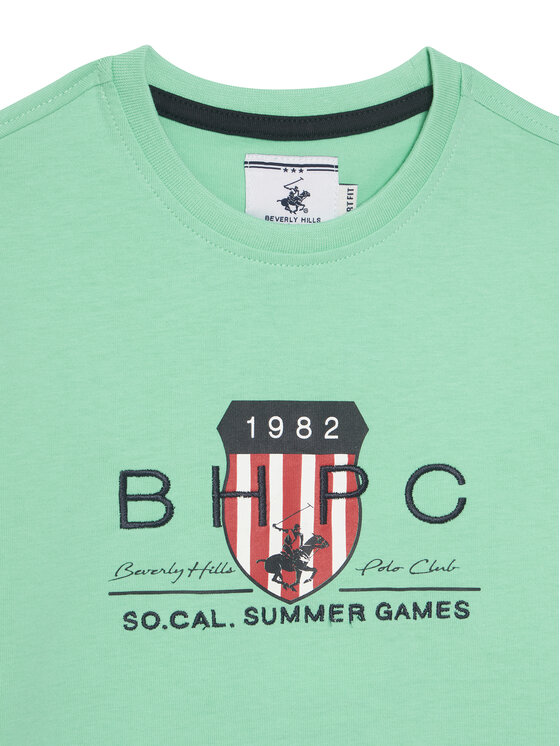 Beverly Hills Polo Club Beverly Hills Polo Club Футболка P-SS26B-TS414011 Зелений Regular Fit