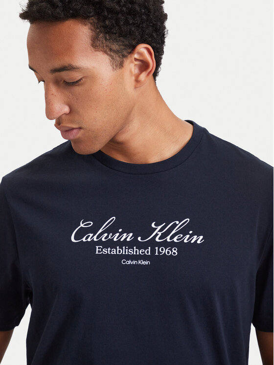 Calvin Klein Jeans Calvin Klein Jeans Camiseta Script LV04RH830G Azul marino Regular Fit