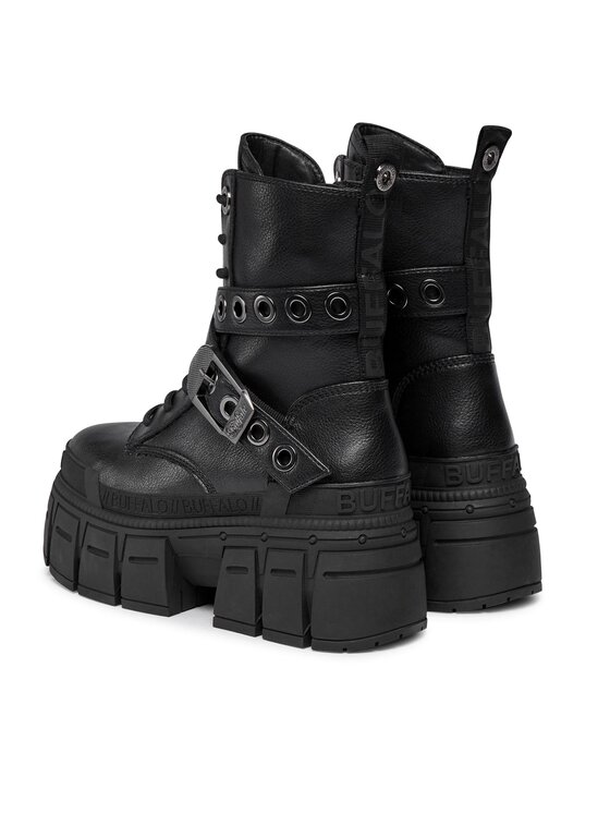 Buffalo Trzewiki Buffalo Gospher Lace Up Mid 1622351 Czarny