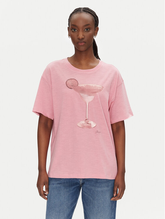 BOSS BOSS Camiseta C_Eband_4 50540433 Rosa Relaxed Fit
