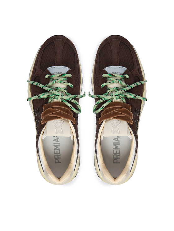 Premiata Sneakersy Premiata Mased Var 8596L Brązowy ciemny