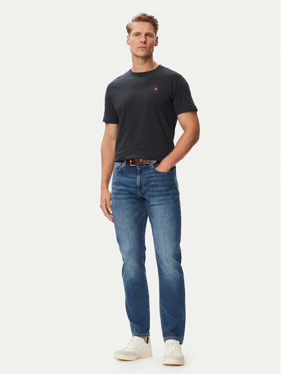 Beverly Hills Polo Club Beverly Hills Polo Club Camiseta P-SS26M-TS450030BLU Azul marino Regular Fit
